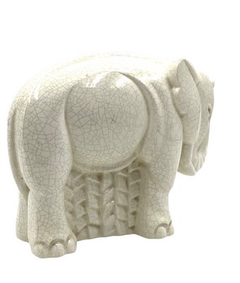 Art Deco Cracked Elephant by Charles Lemanceau for Saint Clément, France, 1930s-TXN-1276683