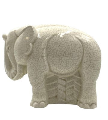 Art Deco Cracked Elephant by Charles Lemanceau for Saint Clément, France, 1930s-TXN-1276683