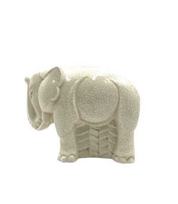 Art Deco Cracked Elephant by Charles Lemanceau for Saint Clément, France, 1930s-TXN-1276683