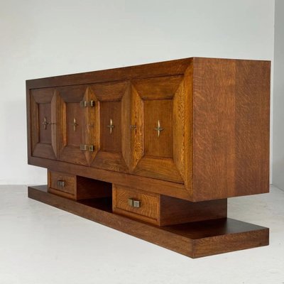 Art Deco Credenza in Oak, 1930s-GNW-1807505