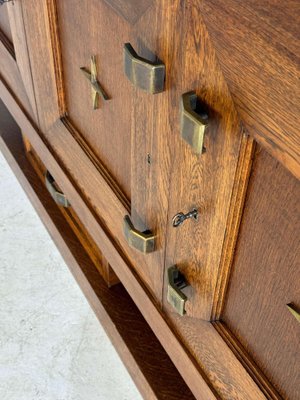 Art Deco Credenza in Oak, 1930s-GNW-1807505