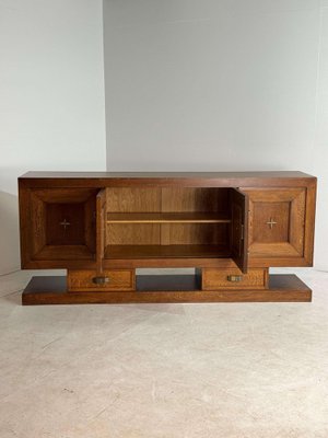 Art Deco Credenza in Oak, 1930s-GNW-1807505