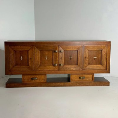 Art Deco Credenza in Oak, 1930s-GNW-1807505