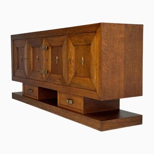 Art Deco Credenza in Oak, 1930s-GNW-1807505