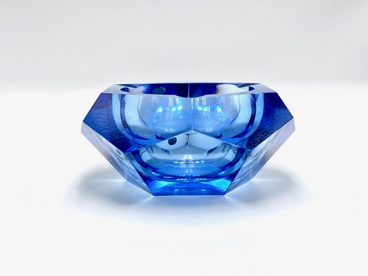 Art Deco Crystal Ashtray from Lausitzer Glas, 1930s-ZCY-1704837