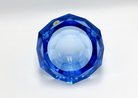 Art Deco Crystal Ashtray from Lausitzer Glas, 1930s-ZCY-1704837