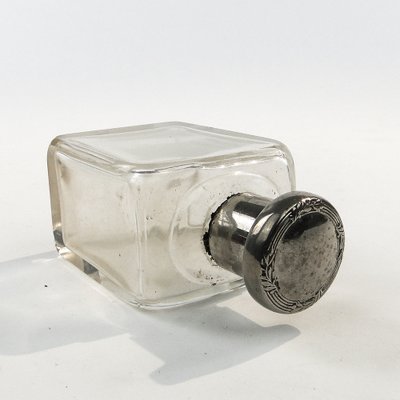 Art Deco Crystal Flask, France, 1930s-BKO-1801199