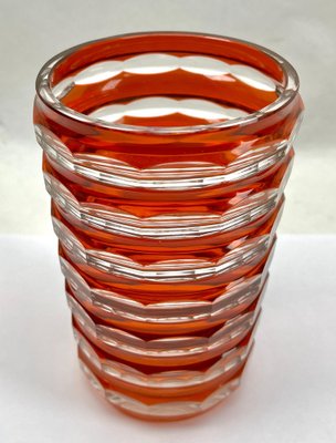 Art Deco Crystal Vase from Val Saint Lambert, 1950s-MJY-1769412