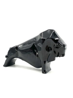 Art Deco Cubist Ceramic Bull, France, 1930s-TXN-1223621