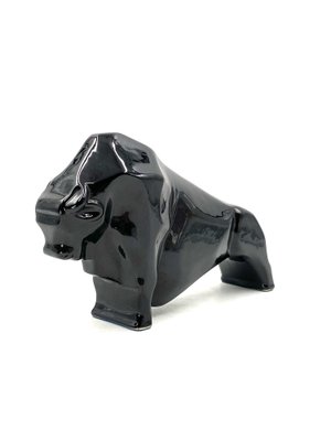 Art Deco Cubist Ceramic Bull, France, 1930s-TXN-1223621