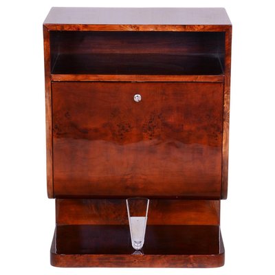 Art Deco Czech Walnut Cabinet-Bar-WHY-1083348