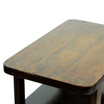 Art Deco Czechoslovak Walnut Veneer Coffee Table, 1930s-UL-689718