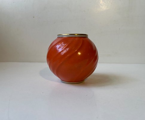 Art Deco Danish Porcelain Ball Vase by Lyngby Porcelain, 1930s-LCR-1074341