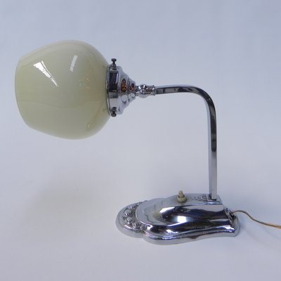 Art Deco Desk Lamp with Adjustable Shade, 1930s-TL-1450007