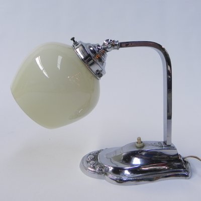 Art Deco Desk Lamp with Adjustable Shade, 1930s-TL-1450007