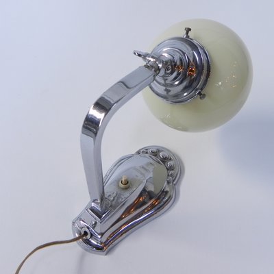 Art Deco Desk Lamp with Adjustable Shade, 1930s-TL-1450007