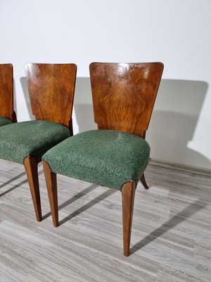 Art Deco Dining Chairs attributed to Jindrich Halabala, 1940s, Set of 4-QJA-1415163