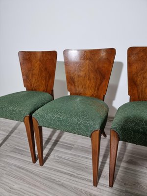 Art Deco Dining Chairs attributed to Jindrich Halabala, 1940s, Set of 4-QJA-1415163