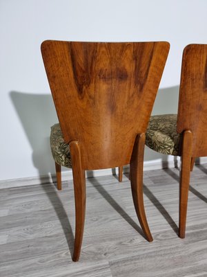 Art Deco Dining Chairs attributed to Jindrich Halabala, 1940s, Set of 4-QJA-1417344