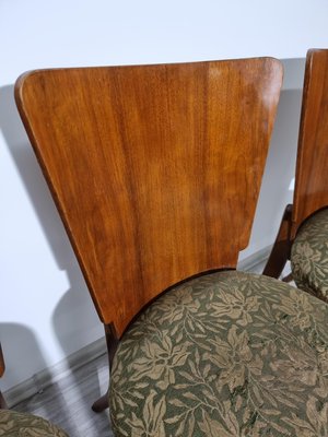 Art Deco Dining Chairs attributed to Jindrich Halabala, 1940s, Set of 4-QJA-1417344