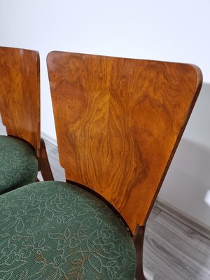 Art Deco Dining Chairs attributed to Jindrich Halabala, 1940s, Set of 4-QJA-1415163