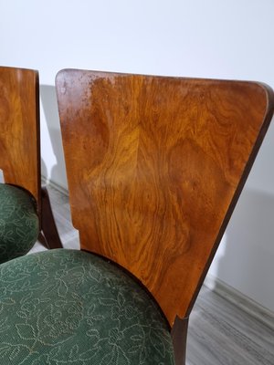 Art Deco Dining Chairs attributed to Jindrich Halabala, 1940s, Set of 4-QJA-1415163