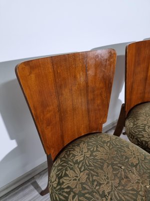 Art Deco Dining Chairs attributed to Jindrich Halabala, 1940s, Set of 4-QJA-1417344