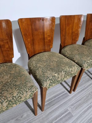 Art Deco Dining Chairs attributed to Jindrich Halabala, 1940s, Set of 4-QJA-1417344