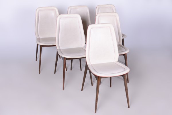 Art Deco Dining Chairs attributed to Jules Leleu, France, 1940s, Set of 6-WHY-1735570