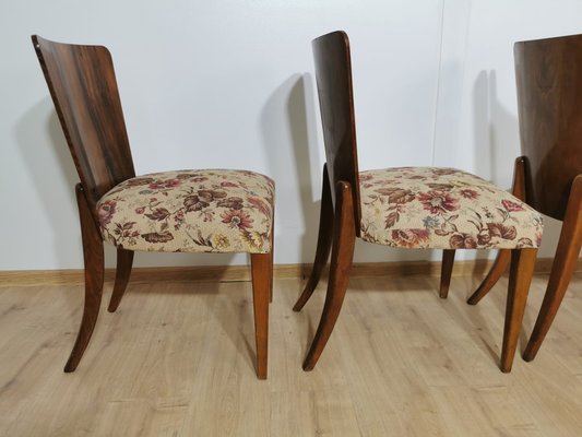 Art Deco Dining Chairs by Jindrich Halabala, Set of 4-QJA-1196010