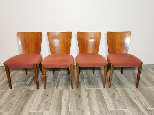 Art Deco Dining Chairs by Jindrich Halabala, Set of 4-QJA-1317788