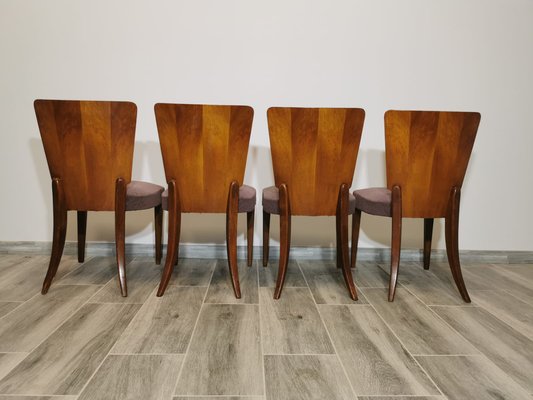 Art Deco Dining Chairs by Jindrich Halabala, Set of 4-QJA-1317835