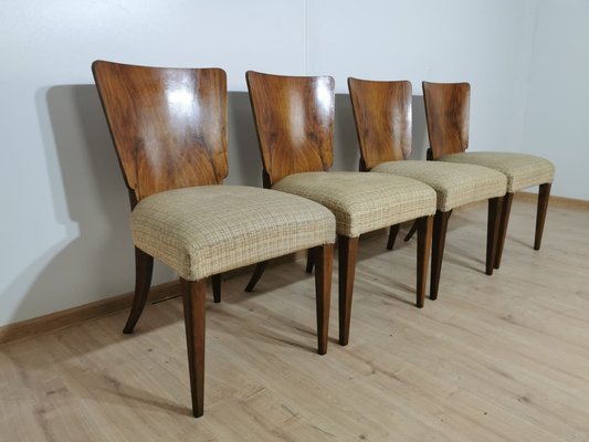 Art Deco Dining Chairs by Jindrich Halabala, Set of 4-QJA-1196009