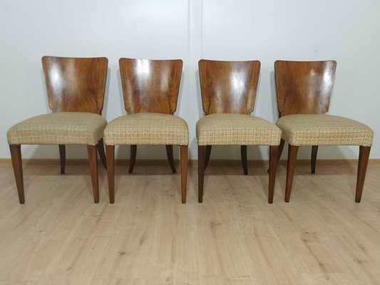 Art Deco Dining Chairs by Jindrich Halabala, Set of 4-QJA-1196009