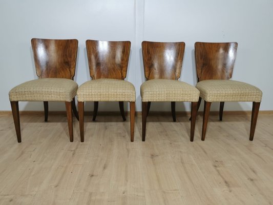 Art Deco Dining Chairs by Jindrich Halabala, Set of 4-QJA-1196009