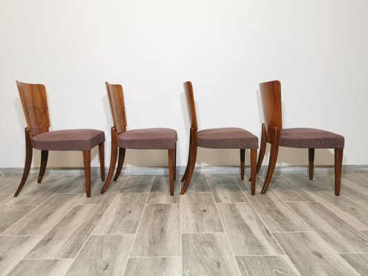 Art Deco Dining Chairs by Jindrich Halabala, Set of 4-QJA-1317835