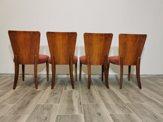 Art Deco Dining Chairs by Jindrich Halabala, Set of 4-QJA-1317788