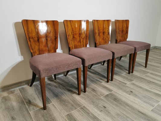 Art Deco Dining Chairs by Jindrich Halabala, Set of 4-QJA-1317835