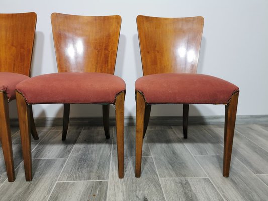 Art Deco Dining Chairs by Jindrich Halabala, Set of 4-QJA-1317788