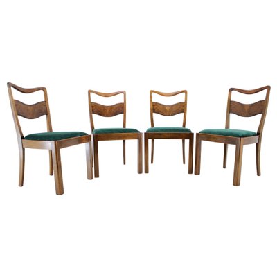 Art Deco Dining Chairs, Czechoslovakia, 1930s, Set of 4-TZ-1172575