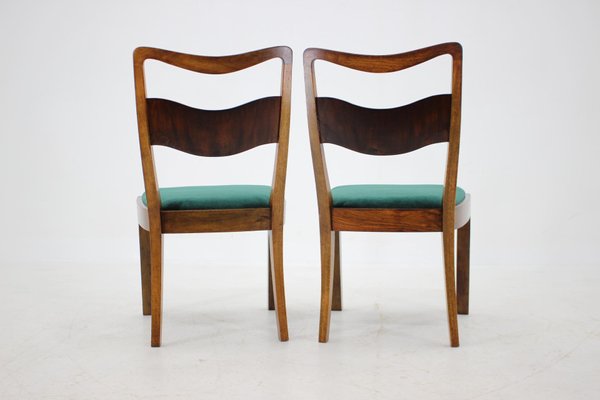 Art Deco Dining Chairs, Czechoslovakia, 1930s, Set of 4-TZ-1172575