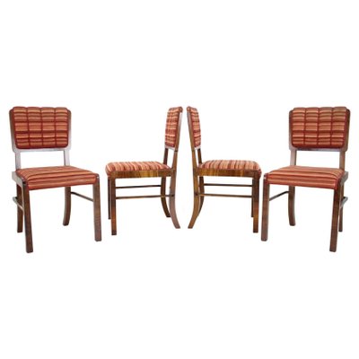 Art Deco Dining Chairs, Czechoslovakia, 1930s, Set of 4-TZ-1431432