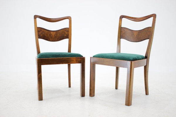 Art Deco Dining Chairs, Czechoslovakia, 1930s, Set of 4-TZ-1172575