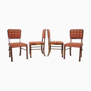 Art Deco Dining Chairs, Czechoslovakia, 1930s, Set of 4-TZ-1431432