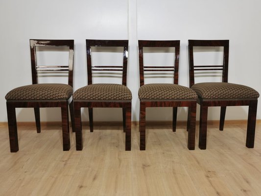 Art Deco Dining Chairs, Set of 4-QJA-1196015