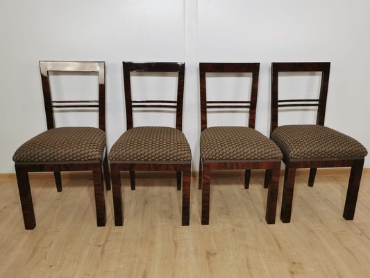 Art Deco Dining Chairs, Set of 4-QJA-1196015