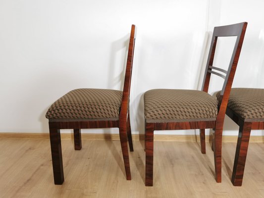 Art Deco Dining Chairs, Set of 4-QJA-1196015