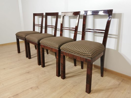 Art Deco Dining Chairs, Set of 4-QJA-1196015