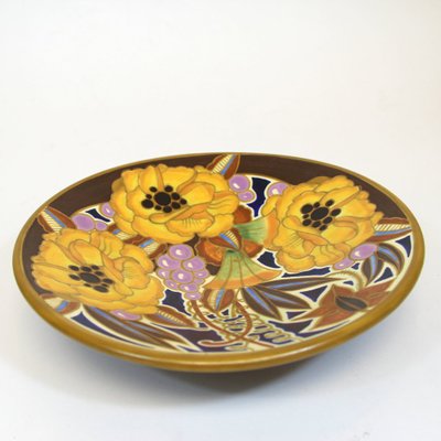 Art Deco Dish by Leon Delfaut for Boch Frères, 1940s-NE-674601