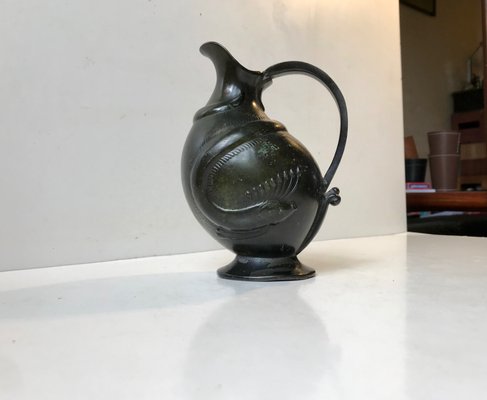 Art Deco Disko Metal Jug by Krone Copenhagen, 1920s-LCR-919832